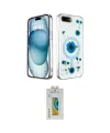 ieg™ iPhone 7 Plus Kılıf Kozmos Doku - Siyah Polymer Nano Ekran Koruyucu