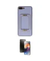 ieg™ iPhone 7 Plus Kılıf Kozmos Minimal Prime - Siyah 3D Antistatik Mat Seramik Nano Ekran Koruyucu