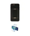 ieg™ iPhone 7 Plus Kılıf Kozmos Minimal Prime - Siyah 3D Antistatik Seramik Nano Ekran Koruyucu
