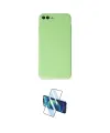 ieg™ iPhone 7 Plus Kılıf Kozmos Yansıma Özel Seri - Siyah 3D Antistatik Cam Ekran Koruyucu