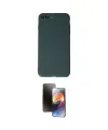 ieg™ iPhone 7 Plus Kılıf Kozmos Yansıma Özel Seri - Siyah 3D Antistatik Mat Seramik Nano Ekran Koruyucu
