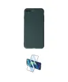 ieg™ iPhone 7 Plus Kılıf Kozmos Yansıma Özel Seri - Siyah 3D Antistatik Seramik Nano Ekran Koruyucu