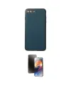 ieg™ iPhone 7 Plus Kılıf Yadigar Klasik - Siyah 3D Antistatik Mat Seramik Nano Ekran Koruyucu