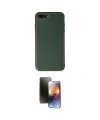 ieg™ iPhone 7 Plus Kılıf Yadigar Klasik - Siyah 3D Antistatik Mat Seramik Nano Ekran Koruyucu