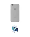 ieg™ iPhone 7 Plus Kılıf Yadigar Yansıma Serisi - Siyah 3D Antistatik Cam Ekran Koruyucu