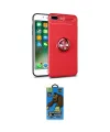 ieg™ iPhone 7 Plus Kılıf Yankı Form Prime - Beyaz 18D Cam Ekran Koruyucu