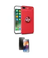 ieg™ iPhone 7 Plus Kılıf Yankı Form Prime - Siyah 3D Antistatik Mat Seramik Nano Ekran Koruyucu