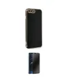 ieg™ iPhone 7 Plus Kılıf Yankı Serisi - Siyah 3D Antistatik Hayalet Cam Ekran Koruyucu