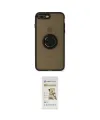 ieg™ iPhone 7 Plus Kılıf Yörünge Çizgi - Beyaz Mat Seramik Nano Ekran Koruyucu