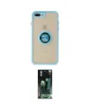ieg™ iPhone 7 Plus Kılıf Yörünge Çizgi - Şeffaf 360 Full Body Arka Koruyucu