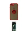 ieg™ iPhone 7 Plus Kılıf Yörünge Çizgi - Şeffaf 360 Full Body Arka Koruyucu