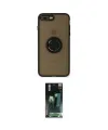 ieg™ iPhone 7 Plus Kılıf Yörünge Çizgi - Şeffaf 360 Full Body Arka Koruyucu