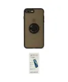 ieg™ iPhone 7 Plus Kılıf Yörünge Çizgi - Şeffaf Pasifik Cam Ekran Koruyucu