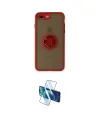 ieg™ iPhone 7 Plus Kılıf Yörünge Çizgi - Siyah 3D Antistatik Cam Ekran Koruyucu