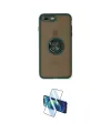 ieg™ iPhone 7 Plus Kılıf Yörünge Çizgi - Siyah 3D Antistatik Cam Ekran Koruyucu