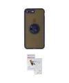 ieg™ iPhone 7 Plus Kılıf Yörünge Çizgi - Siyah Seramik Nano Ekran Koruyucu