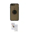 ieg™ iPhone 7 Plus Kılıf Yörünge Çizgi - Siyah Seramik Nano Ekran Koruyucu