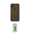 ieg™ iPhone XS Max Kılıf Ahenk Çizgi Serisi - Siyah Polymer Nano Ekran Koruyucu