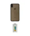 ieg™ iPhone XS Max Kılıf Ahenk Çizgi Serisi - Siyah Polymer Nano Ekran Koruyucu