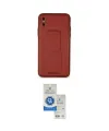 ieg™ iPhone XS Max Kılıf Akış Doku - Şeffaf Royal Nano Ekran Koruyucu