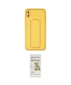 ieg™ iPhone XS Max Kılıf Akış Doku - Siyah Mat Seramik Nano Ekran Koruyucu