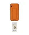 ieg™ iPhone XS Max Kılıf Akış Doku - Siyah Mat Seramik Nano Ekran Koruyucu