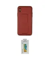 ieg™ iPhone XS Max Kılıf Akış Doku - Siyah Polymer Nano Ekran Koruyucu