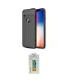 ieg™ iPhone XS Max Kılıf Doruk Klasik Özel Seri - Siyah Polymer Nano Ekran Koruyucu