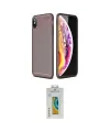 ieg™ iPhone XS Max Kılıf Eksen Form Prime - Siyah Polymer Nano Ekran Koruyucu