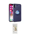 ieg™ iPhone XS Max Kılıf Yankı Form Prime - Siyah Mat Seramik Nano Ekran Koruyucu