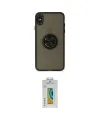 ieg™ iPhone XS Max Kılıf Yörünge Çizgi - Siyah Polymer Nano Ekran Koruyucu