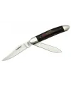 ieg™ K-21 Linder Çiftli / Çift Ağızlı Çakı 14,5 cm - Ahşap Saplı, Manuel