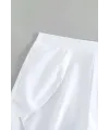 ieg™ Kadın Beyaz Yırtmaçlı Etek Görünümlü Şık Deniz Şortu