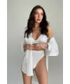 ieg™ Kadın Beyaz Yüksek Bel Dolgusuz Slip Takım