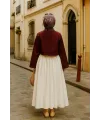 ieg™ Kadın Bordo Kısa Kimono Ceket – Zarif ve Şık Kombin Parçası