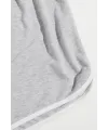 ieg™ Kadın Gri Askılı Crop Top ve Şortlu Gecelik Takım