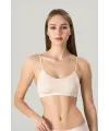 ieg™ Kadın Ince Askılı Pedli Büstiyer Yarım Atlet Sütyen 3lü Set.