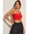 ieg™ Kadın Kırmızı Tek Omuz Crop Büstiyer