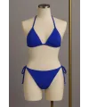 ieg™ Kadın Mavi Yandan ve Boyundan Bağlamalı Bikini Mayo Takımı