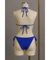ieg™ Kadın Mavi Yandan ve Boyundan Bağlamalı Bikini Mayo Takımı