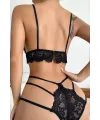 ieg™ Kadın Siyah Dantel Cut-Out Detaylı Şık Sütyen ve Külot Takımı