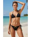 ieg™ Kadın Siyah Pedli Fiyonklu Bağlamalı Bikini Takımı