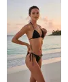 ieg™ Kadın Siyah Pedli Fiyonklu Bağlamalı Bikini Takımı
