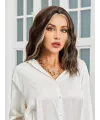 Kahverengi / Balköpüğü Röfleli Küt Tül Peruk