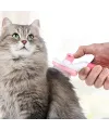 Kedi Köpek Tüy Toplayıcı Kendini Temizleyebilen Ergonomik Saplı Evcil Hayvan Tarağı Pembe