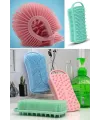 Kendiliğinden Askılı Peeling ve Masaj Etkili Silikon Banyo Vücut Fırçası