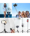 Kendiliğinden LED Işıklı Kumandalı Uzayabilen Selfie Çubuğu,Masa Üstü Tripod