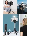 Kendiliğinden LED Işıklı Kumandalı Uzayabilen Selfie Çubuğu,Masa Üstü Tripod