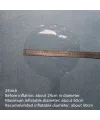 Kırmızı Simli Yuvarlak Şeffaf Balon 24 İnç
