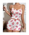 Kiss Öpücük Beyaz Şortlu Takım